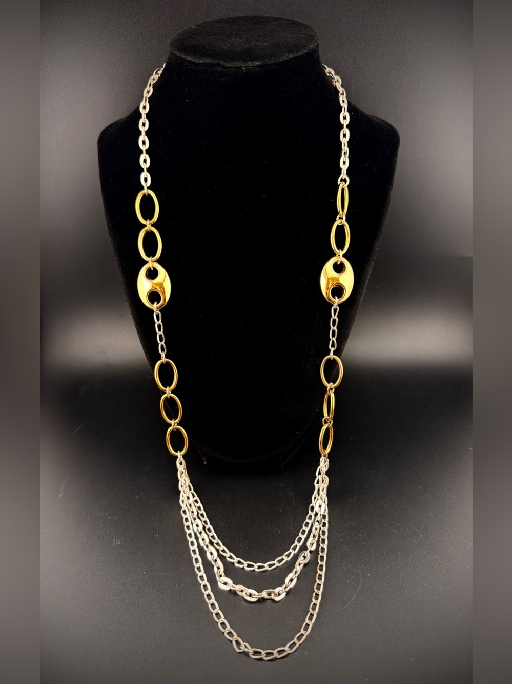 Avon Layered Chain Necklace